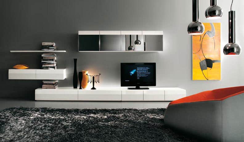 18 Trendy TV Wall Units For Your Modern Living Room 9