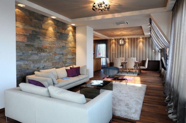 Stone Wall In Your Living Room- 17 Brilliant Ideas