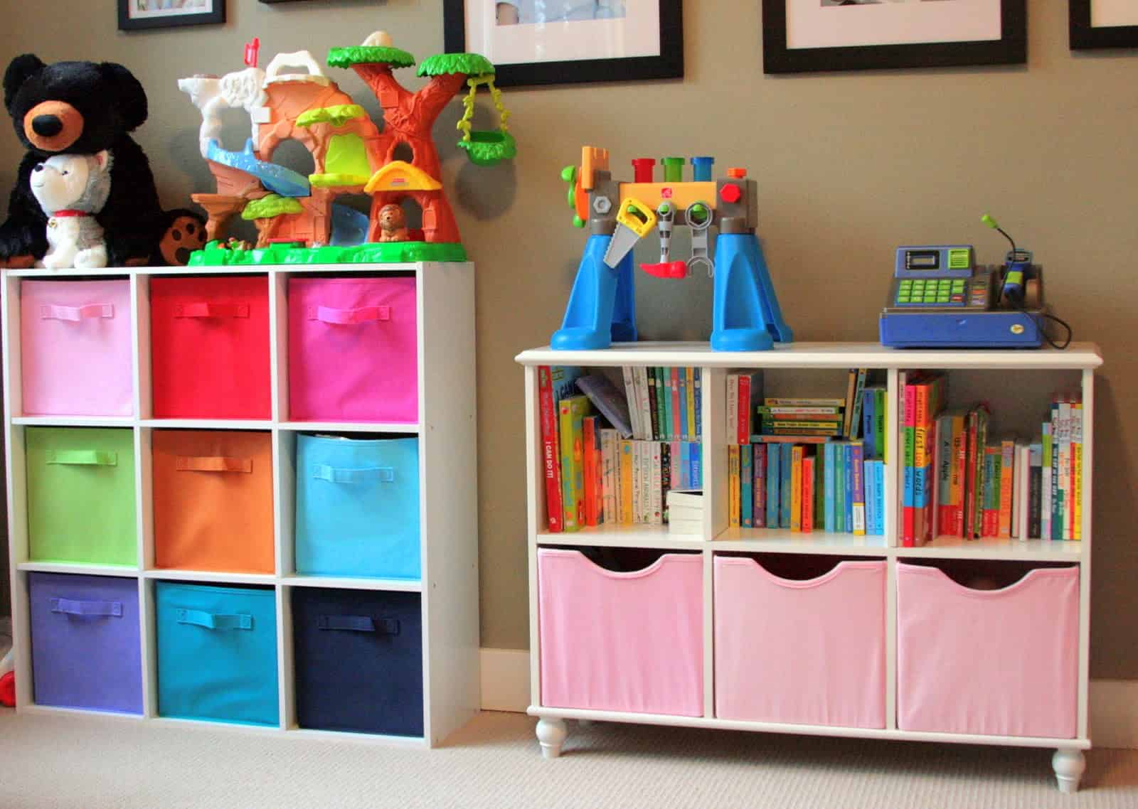 21 Functional Ideas For Child's Room Storage 11