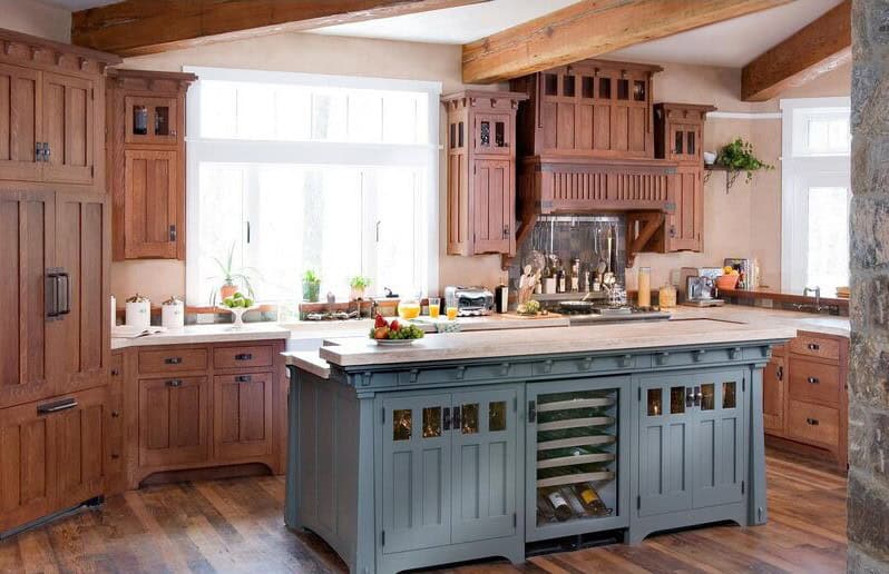 16 Wonderful Two-Toned Kitchen Cabinets 12