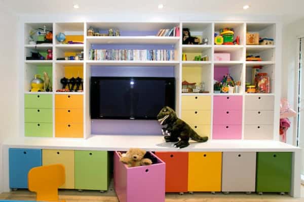 21 Functional Ideas For Child's Room Storage 3