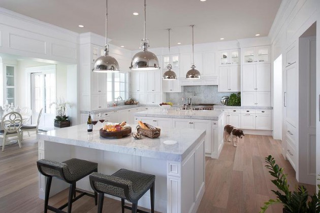 Double Kitchen Island, Kitchen With Two Islands