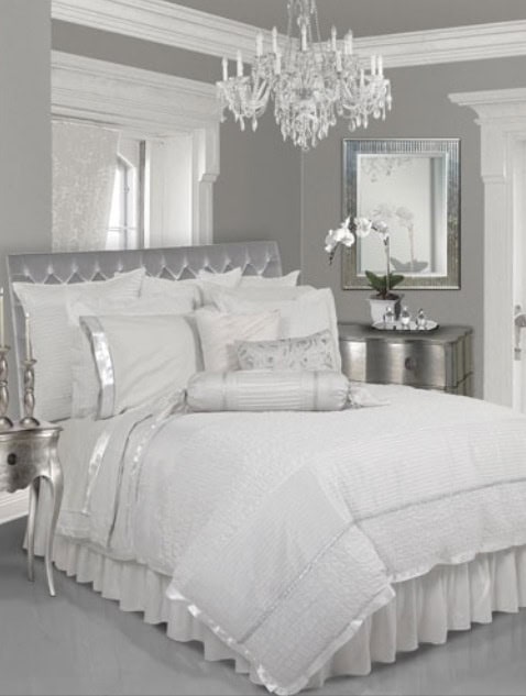 14 Silver  Bedroom  Designs For Royal Look In The Home