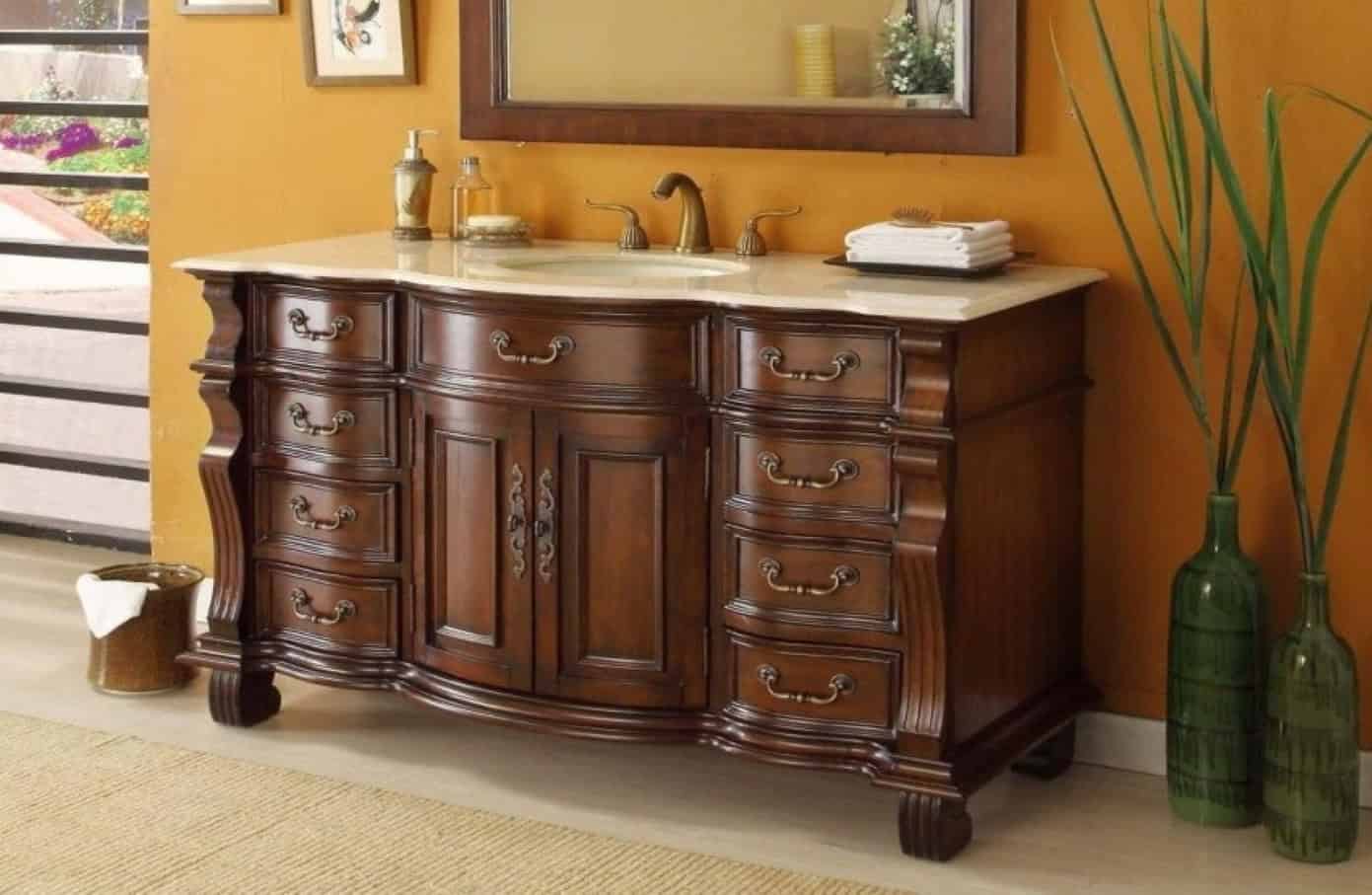 Old Bathroom Vanity Stuck To Wall