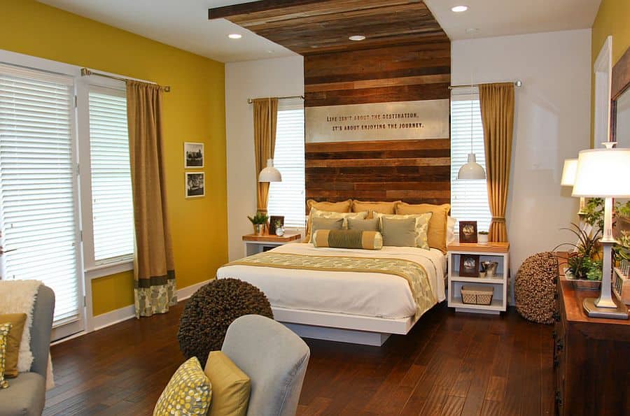 17 Beautiful Bedrooms With Floor To Ceiling Headboard 12