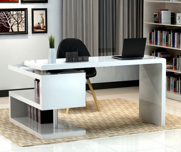 17 White Desk Designs For Your Elegant Home Office