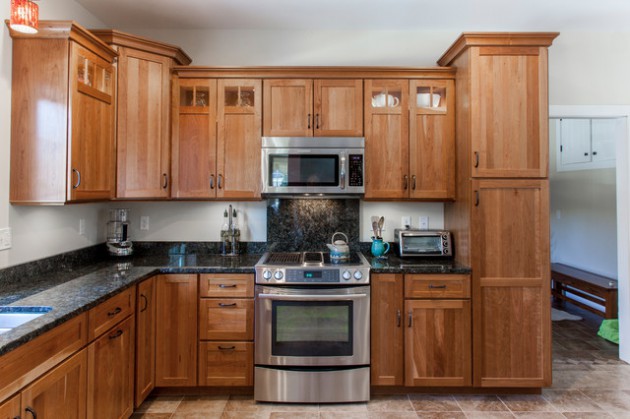 16 Classy Kitchen Cabinets Made Out Of Cherry Wood