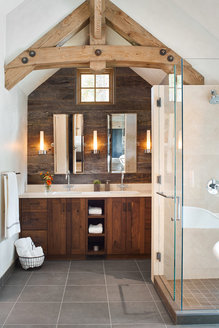 15 Outstanding Rustic Bathroom Designs That You're Going To Love