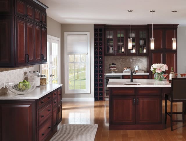 16 Classy Kitchen Cabinets Made Out Of Cherry Wood 16