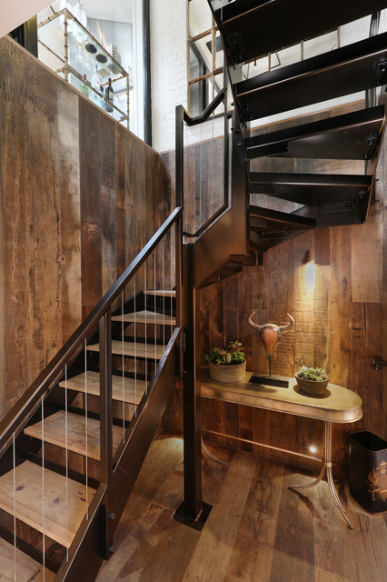 20 Uplifting Rustic Staircase Designs That You Can't Dislike