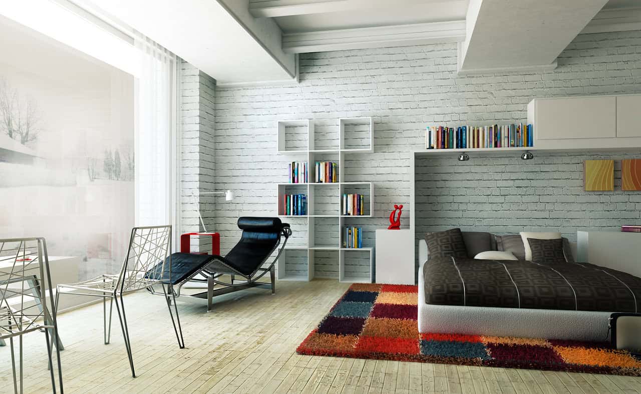 16 White Brick Wall Interior Designs To Enter Elegance In