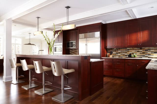 16 Classy Kitchen Cabinets Made Out Of Cherry Wood 2