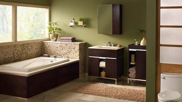 10 Fresh Green Bathroom Design Ideas 4
