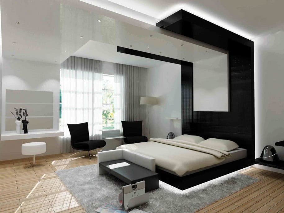 17 Beautiful Bedrooms With Floor To Ceiling Headboard 8