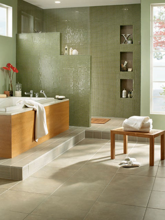 10 Fresh Green Bathroom Design Ideas