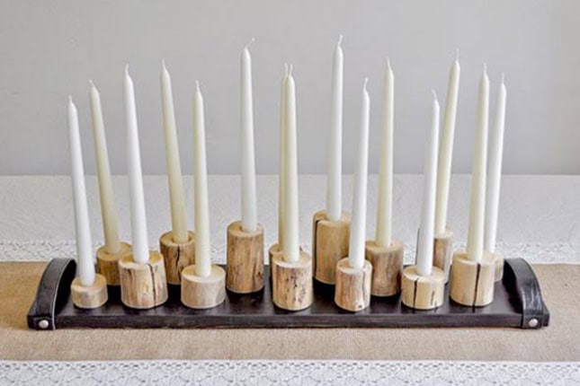 21 DIY Wooden Candle Holders To Add Rustic Charm This Fall 1