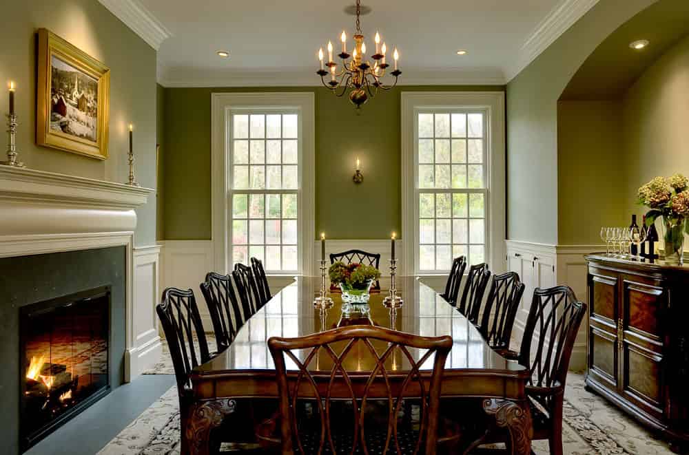 formal dining room color schemes