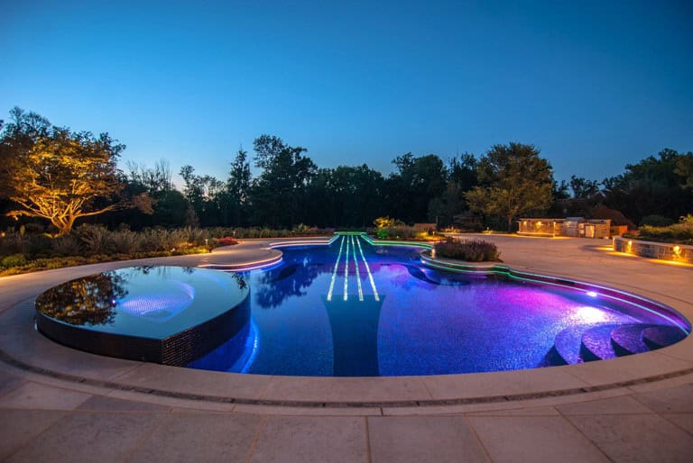 15 Attractive Swimming Pool Lighting Ideas 13