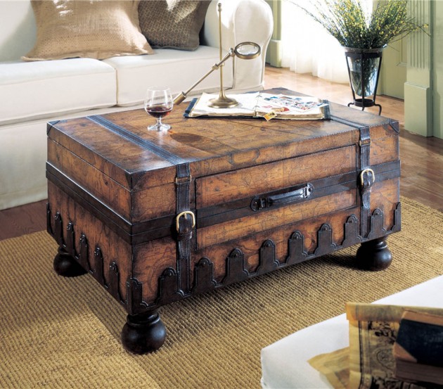 Beautiful Vintage Table, How To Turn An Old Trunk Into A Coffee Table
