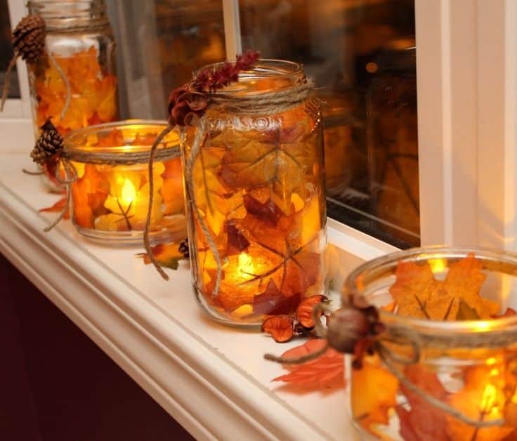 Top 18 The Cheapest DIY Fall Decorations With Mason Jars