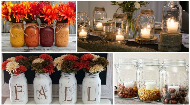 Top 18 The Cheapest DIY Fall Decorations With Mason Jars