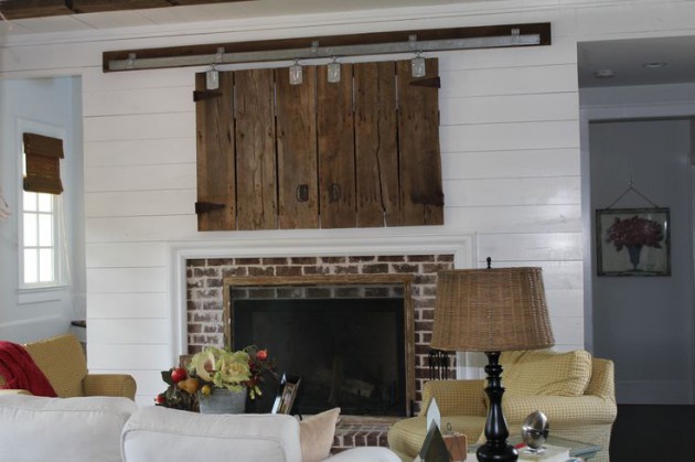 tv-covering-fireplace-14d16fa558c5eeed356b8e33eb133f7d-best-reclaimed-barn-doors-used-to-conceal-tv-over-fireplace-track-from