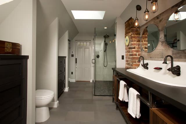 16 Beautiful Dream Bathroom Ideas With Industrial Influence 10