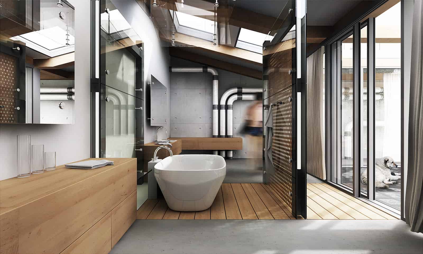 16 Beautiful Dream Bathroom Ideas With Industrial Influence 1