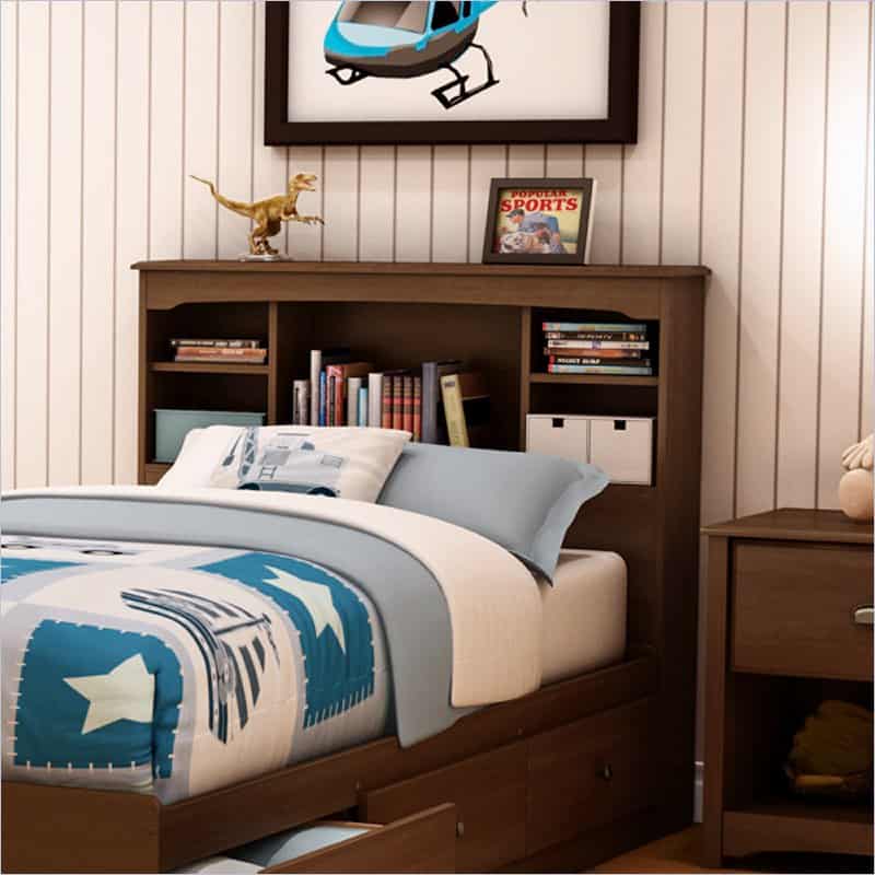 16 Most Creative Bookshelf Headboard Design Ideas 11