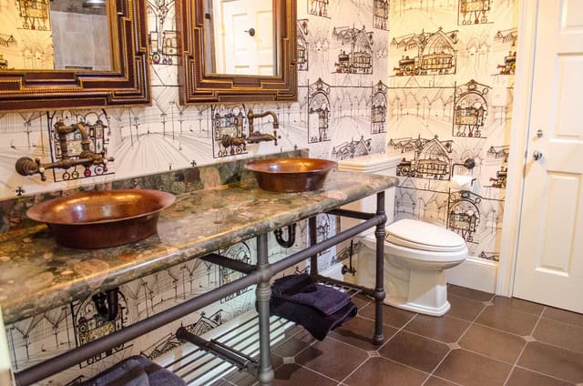 16 Beautiful Dream Bathroom Ideas With Industrial Influence 14