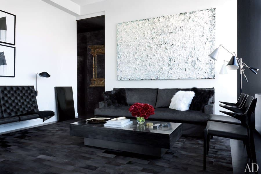 17 Fabulous Black & White Living Room Design Ideas 15