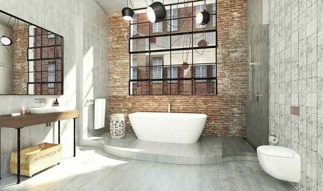 16 Beautiful Dream Bathroom Ideas With Industrial Influence 15