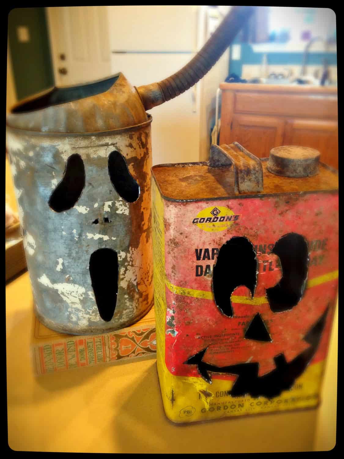 Vintage Gas Can Jack-O-Lanterns Buy it on: www.etsy.com