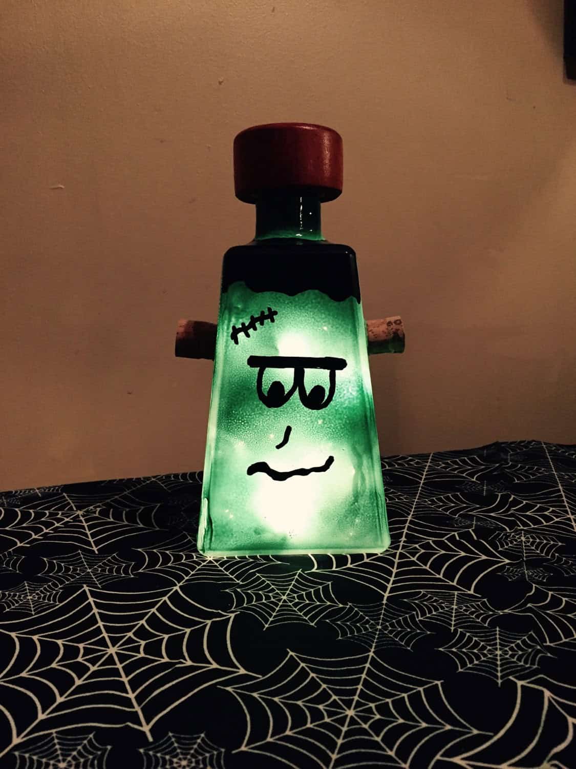 Frankenstein Wine Bottle Light Buy it on: www.etsy.com
