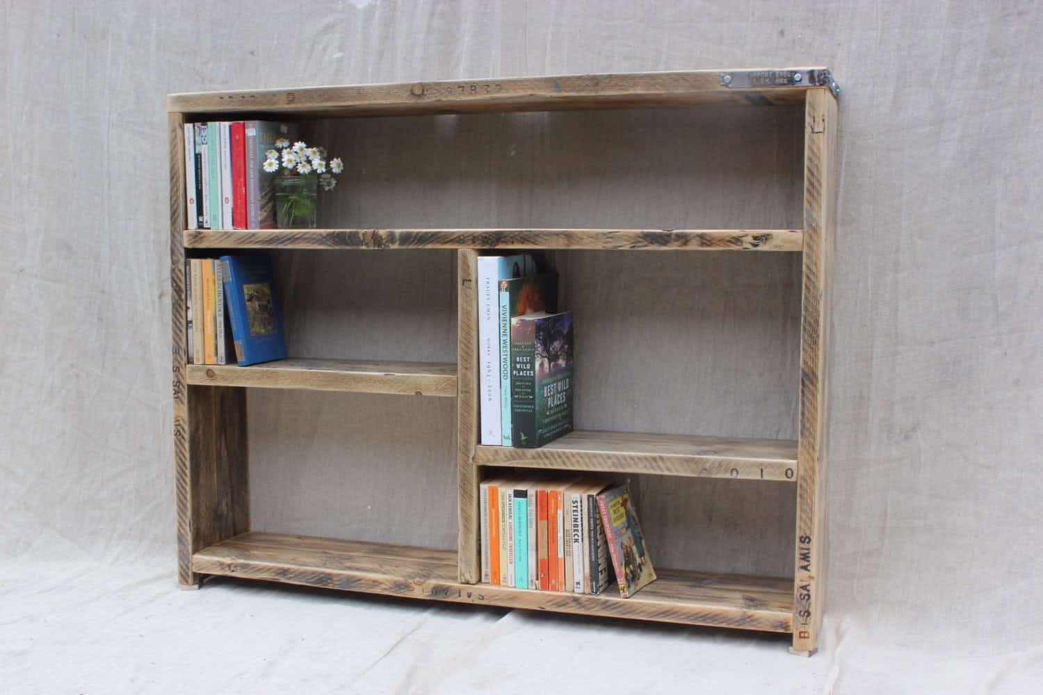 Reclaimed Wood Bookcase Buy it on: www.etsy.com