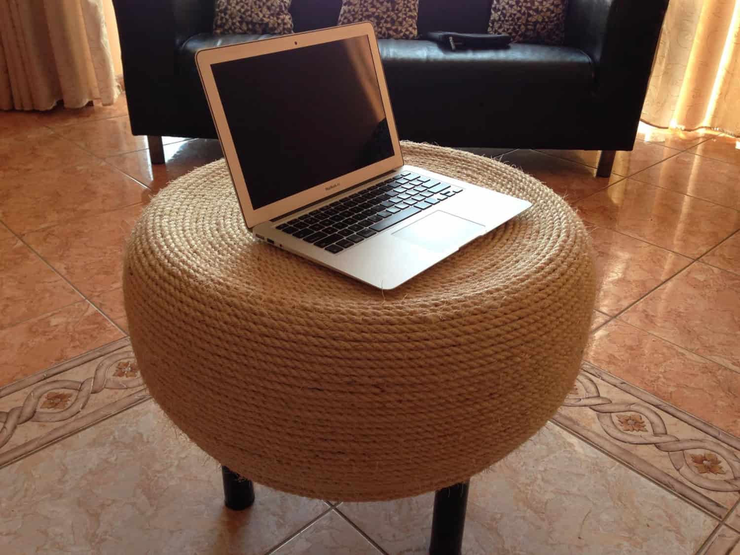 Rope Ottoman Buy it on: www.etsy.com