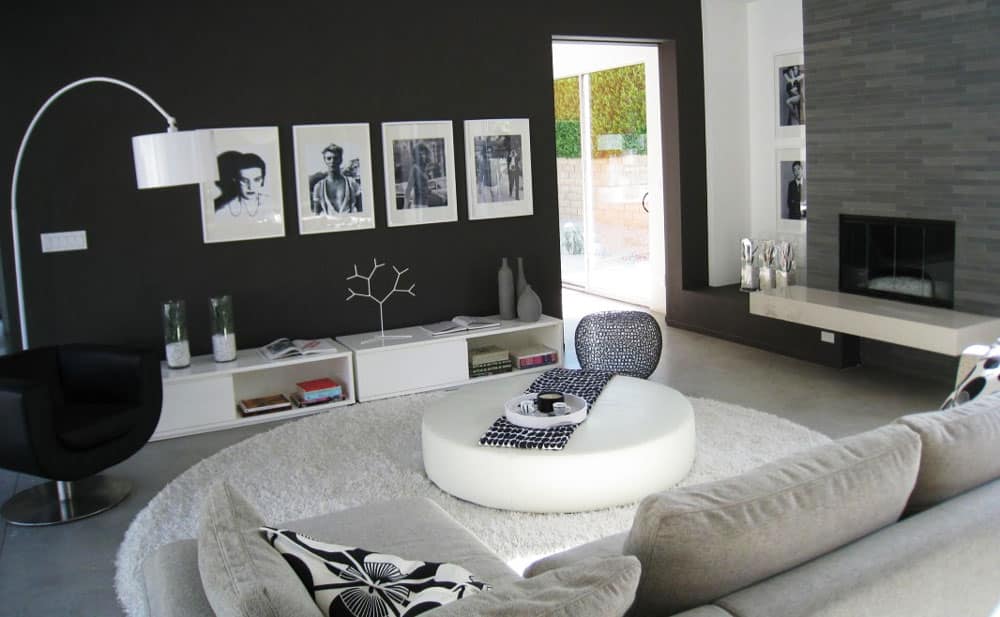 17 Fabulous Black & White Living Room Design Ideas 2