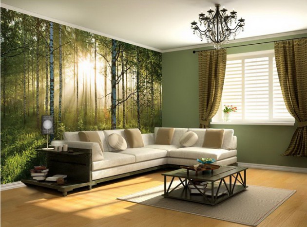 19 Divine NatureThemed Wallpapers For Your Dream Living Room