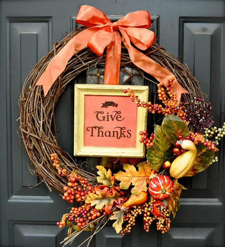 19 Totally Easy & Inexpensive DIY Thanksgiving Decorations 2