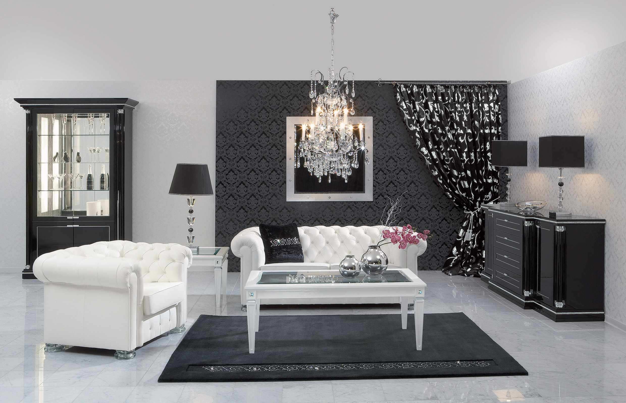 White Living Room Design Ideas, Black And White Living Room Design Ideas