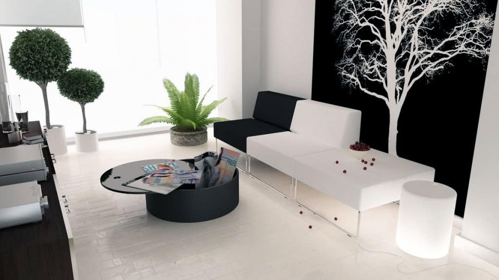 17 Fabulous Black & White Living Room Design Ideas 4