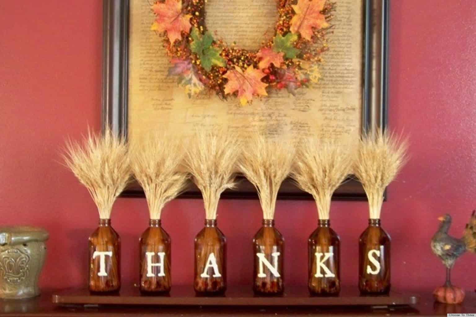 19 Totally Easy & Inexpensive DIY Thanksgiving Decorations 8