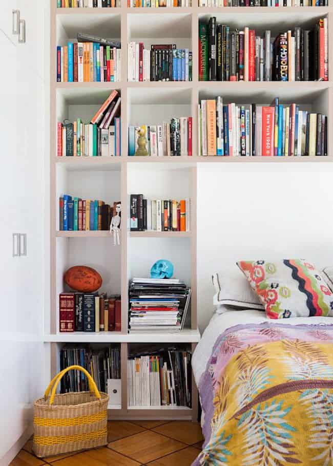 16 Most Creative Bookshelf Headboard Design Ideas 9