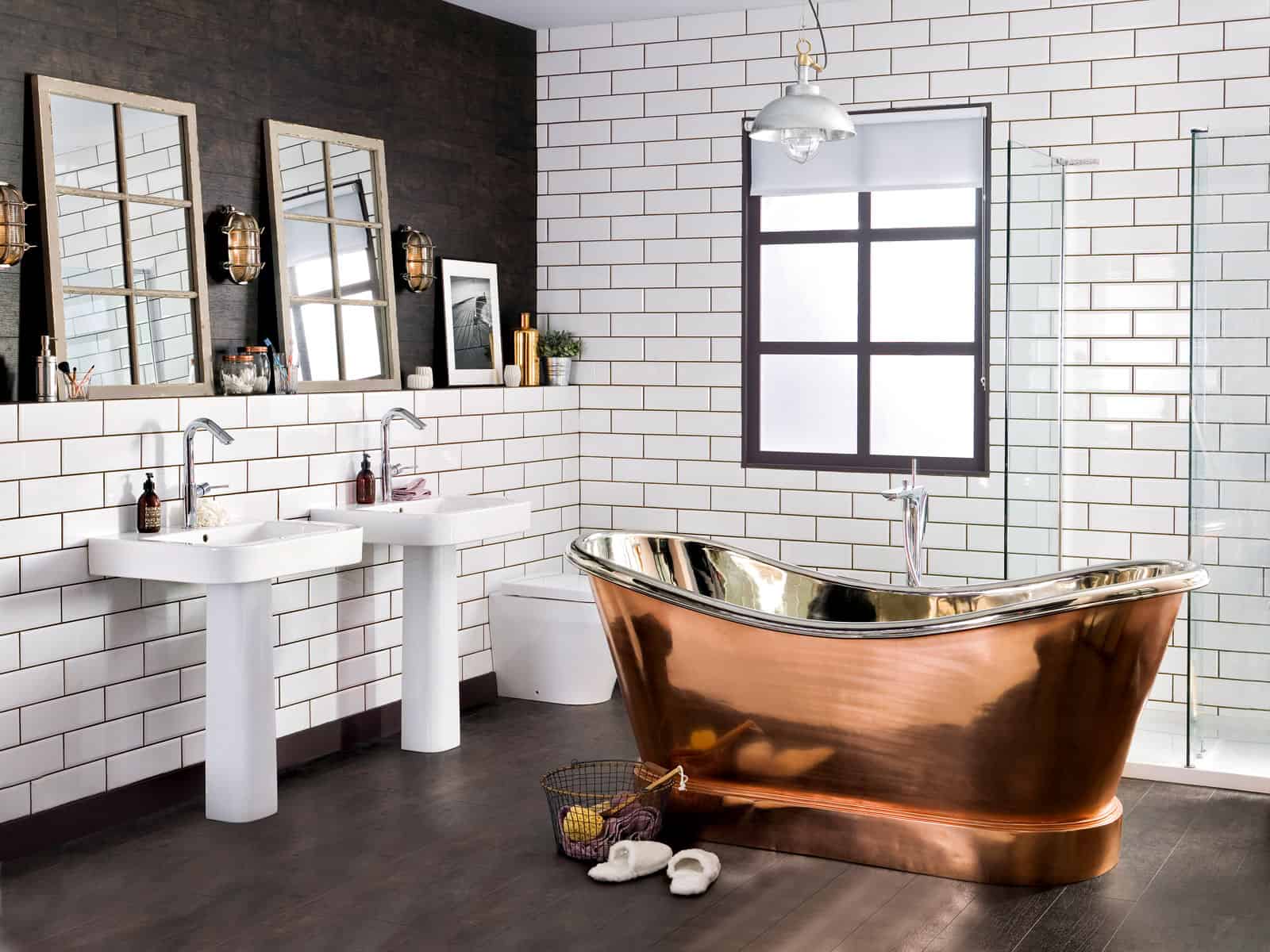 16 Beautiful Dream Bathroom Ideas With Industrial Influence 9