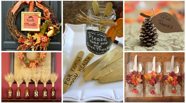 19 Totally Easy & Inexpensive DIY Thanksgiving Decorations