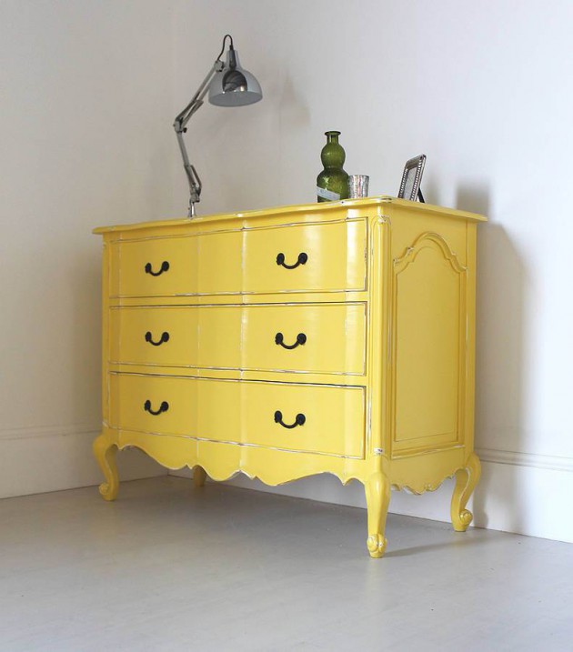 Vintage-Rococo-Furniture-Yellow-Drawers