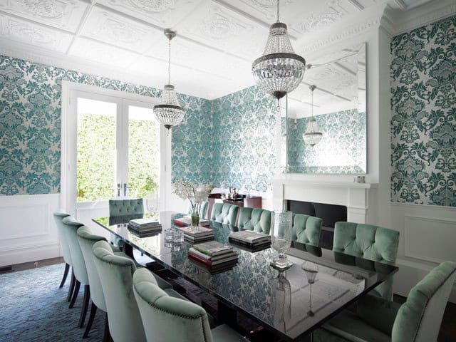 20 Beautiful Dining Rooms With Velvet Chairs 10