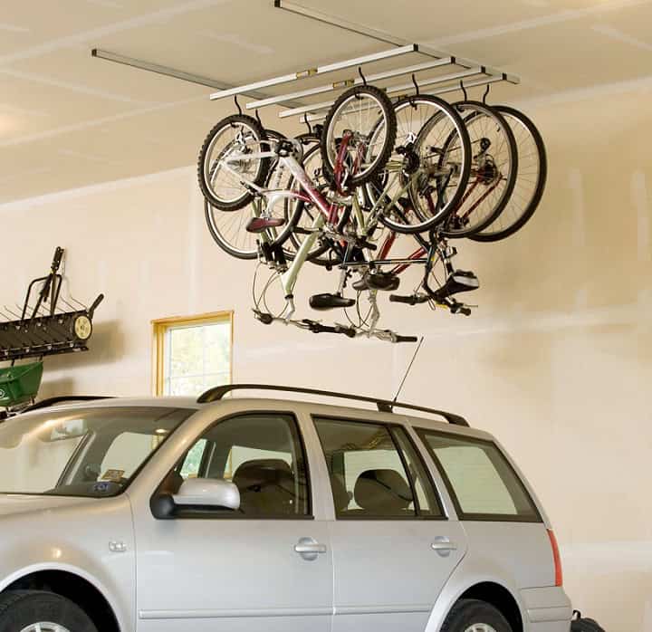 Hang the bikes on the ceiling 10