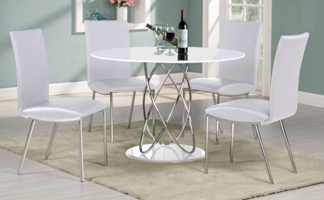 15 White Round Table Design Ideas For Extravagant Look Of Your DIning Room