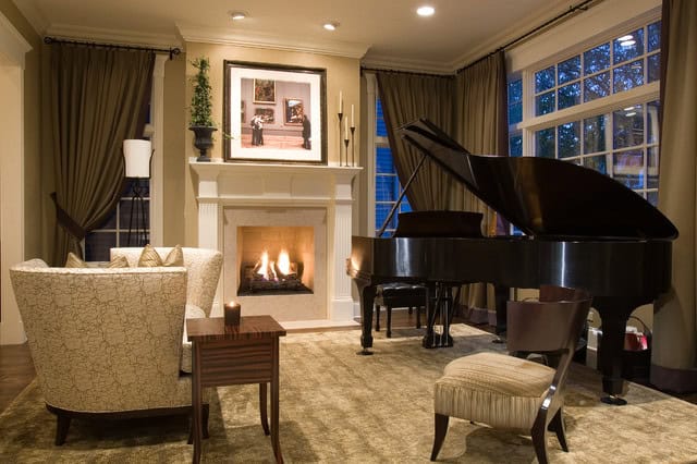 19 Marvelous Ideas How To Decorate Living Room With Piano 11